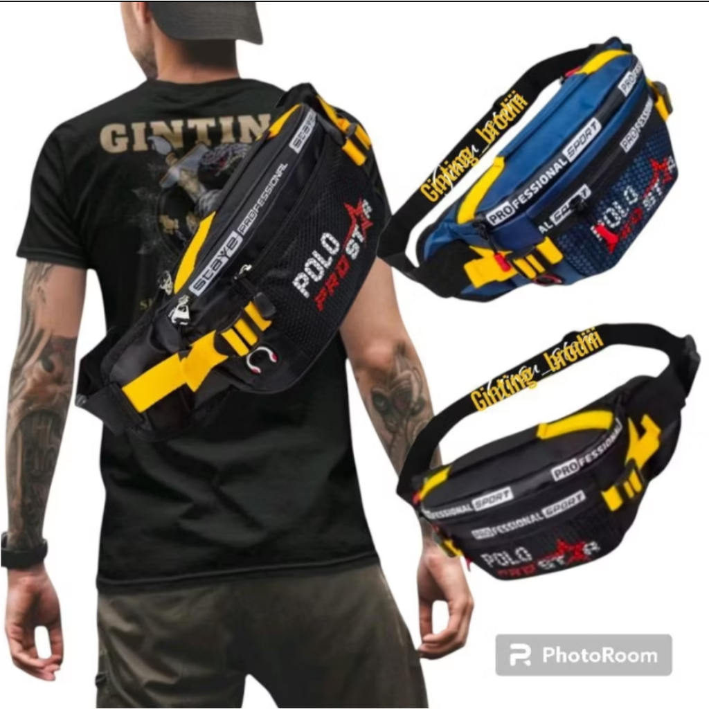 Polo Star Waistbag slingbagTerbaik termurah tas slempang pria
