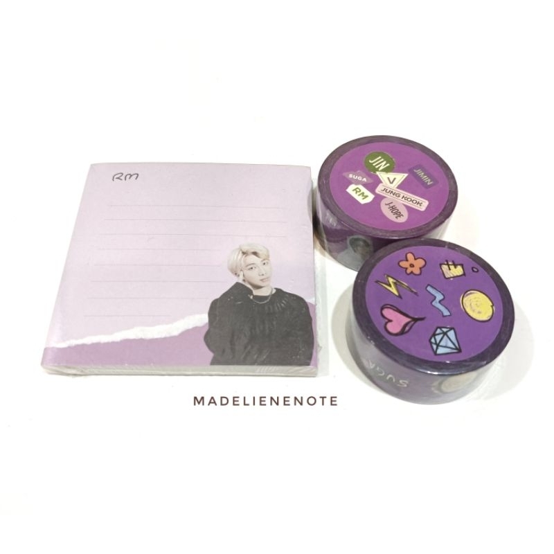 

(OFFICIAL) Deco kit BTS 2022 Washi Tape & Memo pad