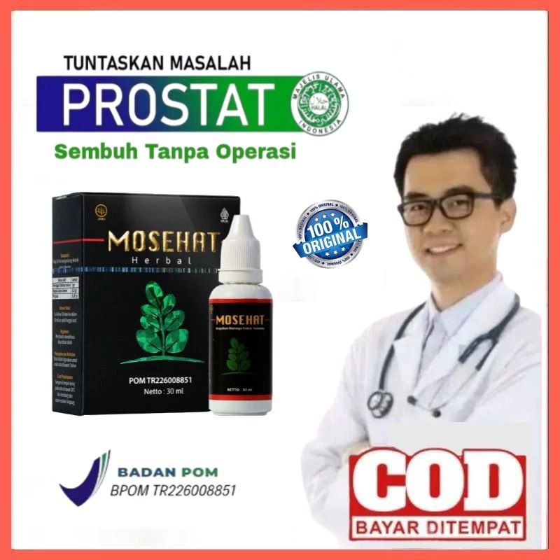 MOSEHAT Obat Prostat Herbal Original Ampuh Dan Mujarab