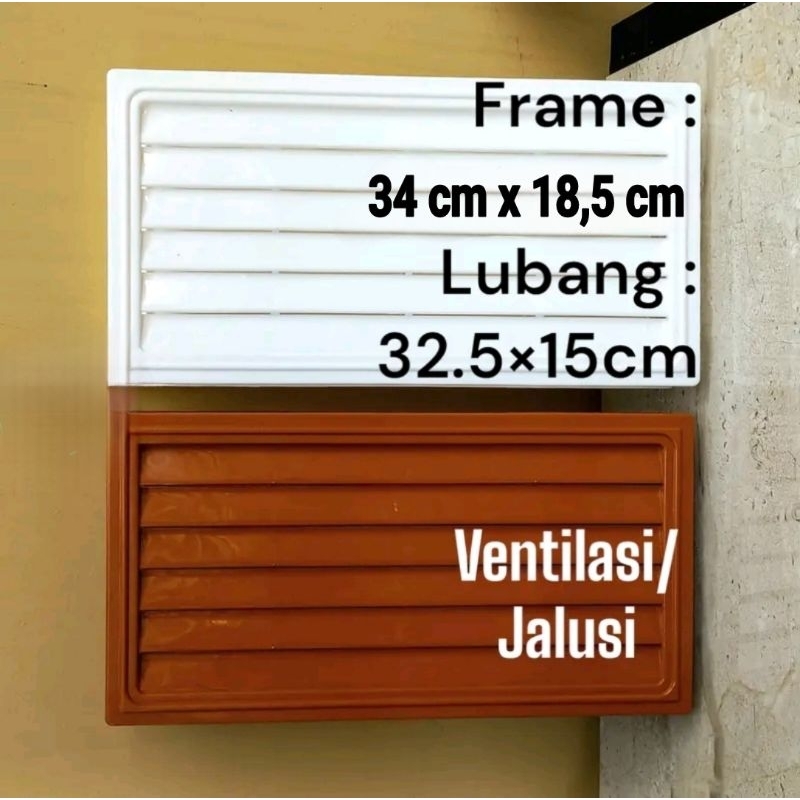 jalusi pvc / ventilasi/ kisi-kisi pintu kamar mandi toilet wc pintu kamar mandi