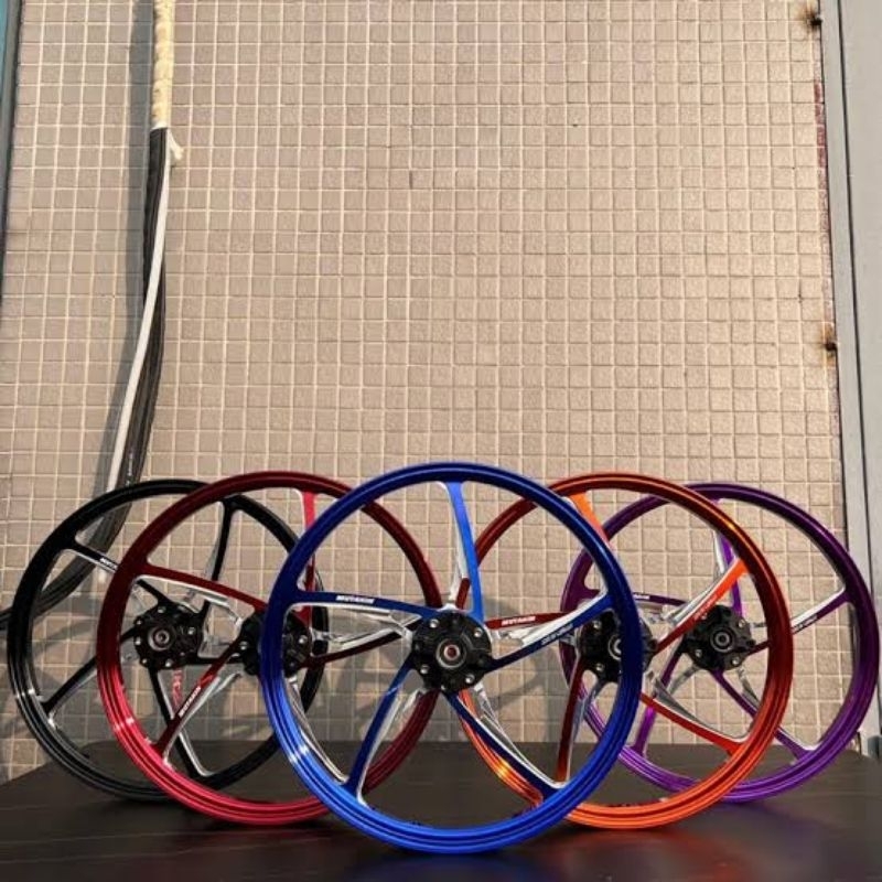 Velg Mutakin KZR MX King double disc UK.160-160 R17 PNP Vixion New old