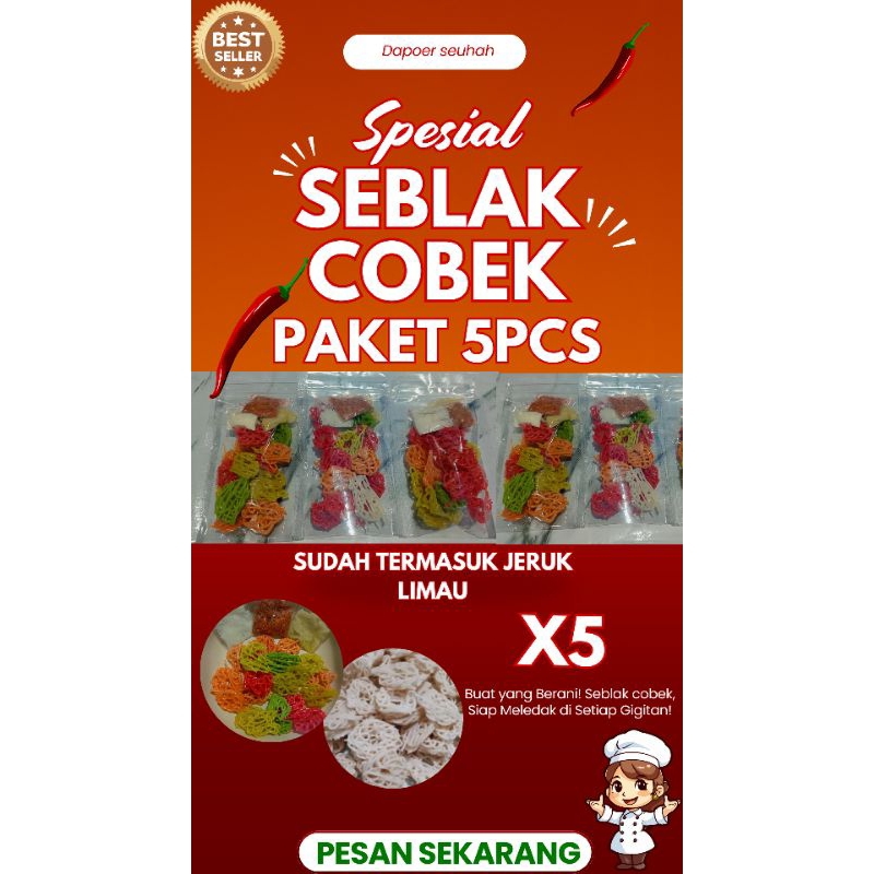 

Seblak cobek viral Paket 5pcs TERMURAH bikin nagih