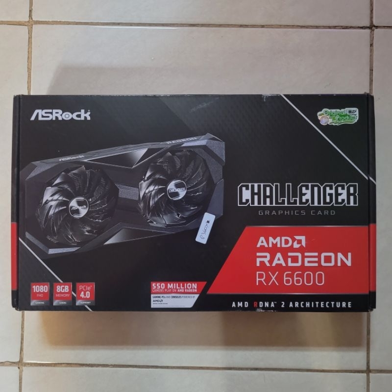 VGA ASRock RX 6600 8GB DDR6 - Challenger D 8GB [Second/Bekas]