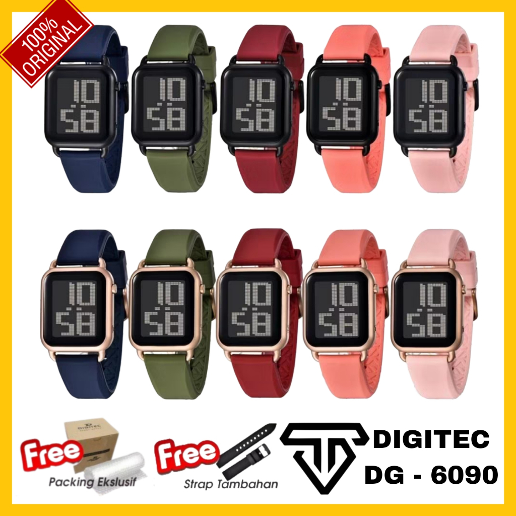 DIGITEC DG 6090 / DG-6090 / DG6090 SPECIAL EDITION STELL Watch Jam Tangan ORIGINAL