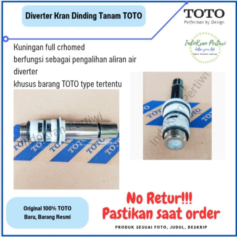 Diverter Kran Tanam Dinding TOTO/Diverter Kran Tanam TOTO/Spare Part TOTO