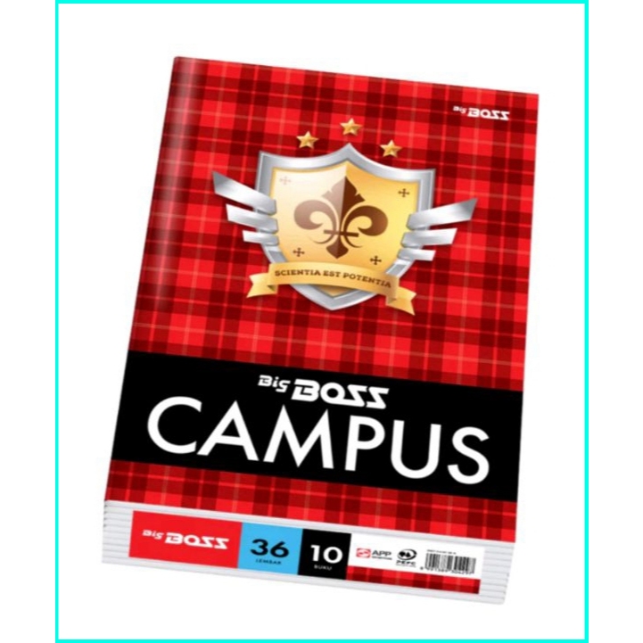 

Promo (10 BUKU / 1 PAX) Buku Tulis BIG BOSS CAMPUS 36 Lembar