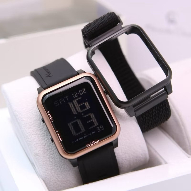 JAM TANGAN WANITA ALEXANDRE CHRISTIE 9344 / AC9344 / AC 9344 FASHION FREE TALI KANVAS ORIGINAL GARAN