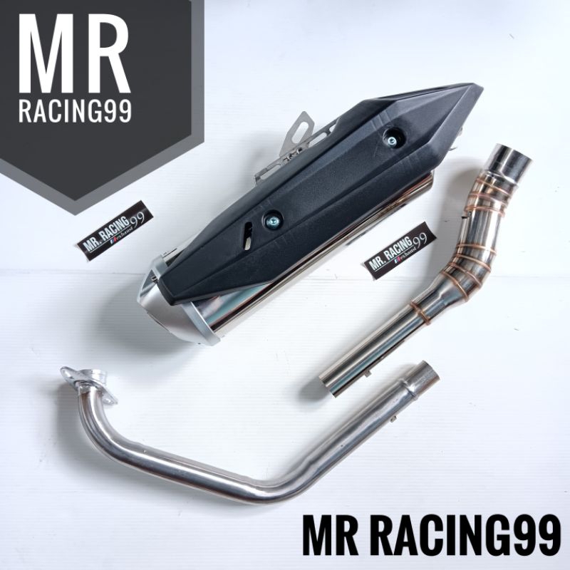 Knalpot STANDAR RACING XSR155 - Yamaha XSR155 Ngebas Adem Inlet 50mm