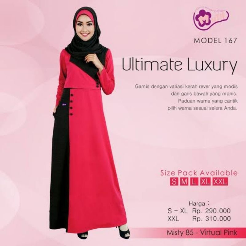 DISKON 50% Gamis Mutif M167 Gamis Kaos Wanita Dewasa