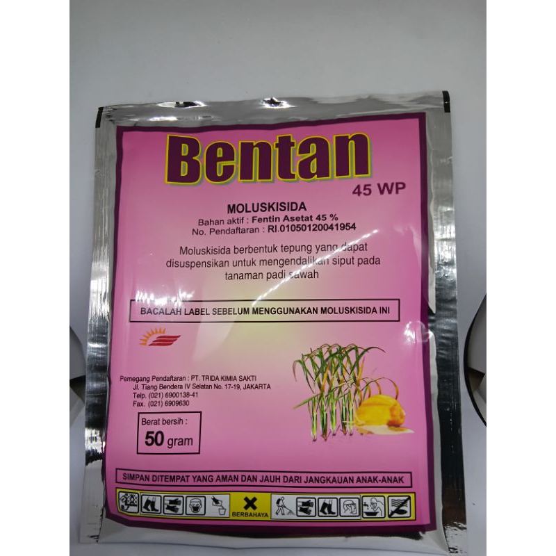 Obat hama siput Bentan 45wp