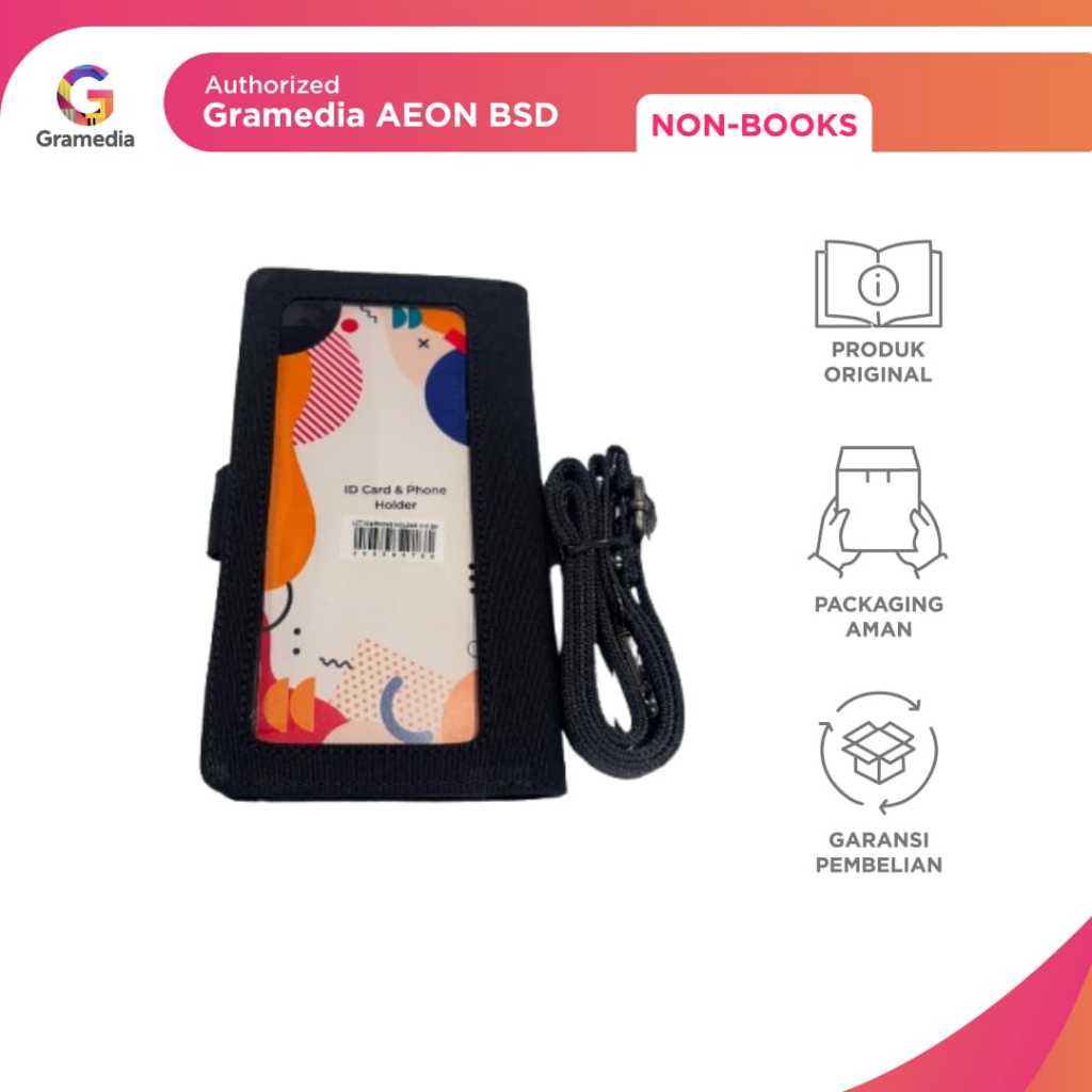 

GRAMEDIA BSD CITY - LCT ID CARD & PHONE HOLDER X-5 BLACK