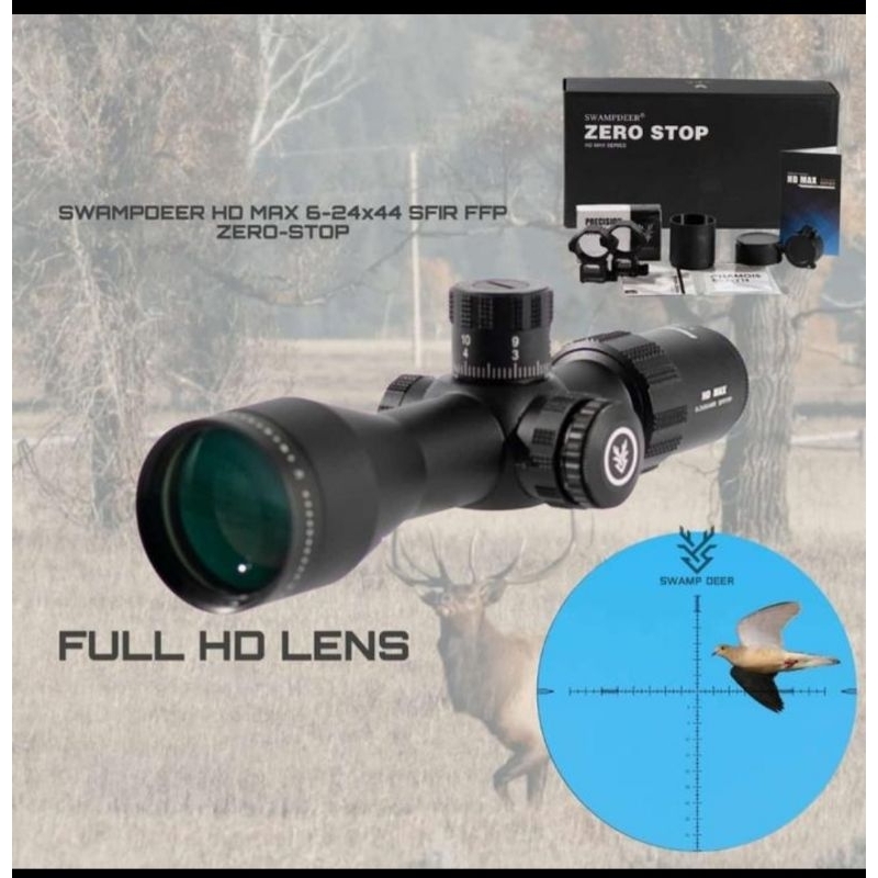 Teleskop Swampdeer Compact Hd Max 6-24x44 Sfir Ffp Zero stop