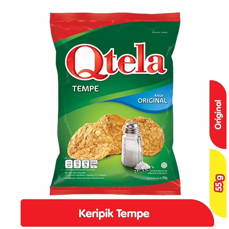 

QTELA KERIPIK TEMPE ORIGINAL PCK 55g