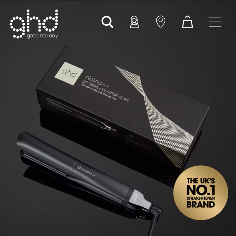 GHD Platinum black hair straightener (26mm plate)