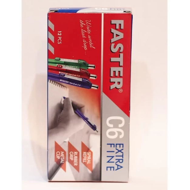 

Faster Ballpoint /Pulpen C6 ,0.7 mm isi 12 pcs