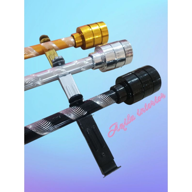 Promo batang gorden minimalis / tiang gorden / rolet gorden / endcup tabung top best seller bisa req