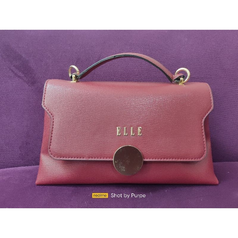 PRELOVED TAS ELLE MURAH BLUE N RED ORI BISA NEGO TIPIS