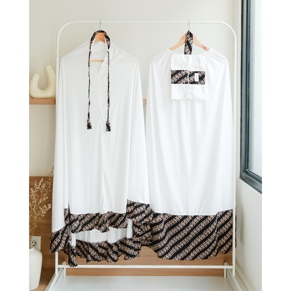 MUKENA MOTIF BATIK DEWASA MUSLIMAH MUKENA PUTIH POLOS MUKENA JUMBO MUKENA BATIK CAP BATIK MODERN FAS