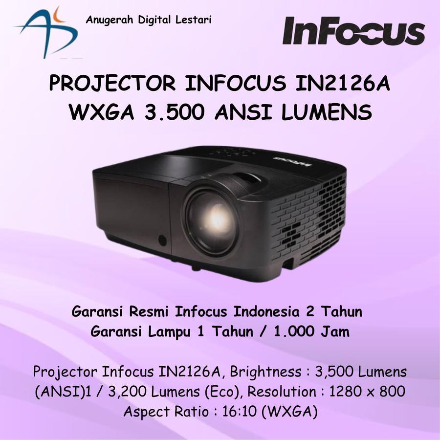 Infocus IN2126A Projector WXGA 3500 ANSI Lumens DLP Black