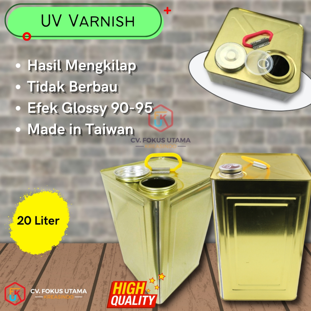 

Minyak UV Varnish / UV Vernish Roller / Coating - Glossy