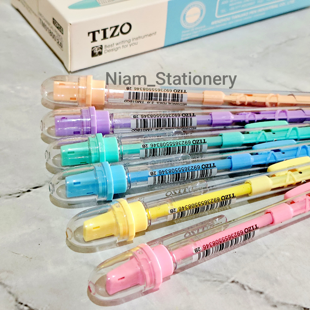 

Azka_Niam SELUSIN ( 12 PCS ) Pensil Mekanik Tizo 2.0 mm Mekanik Pensil Tizo 2.0mm
