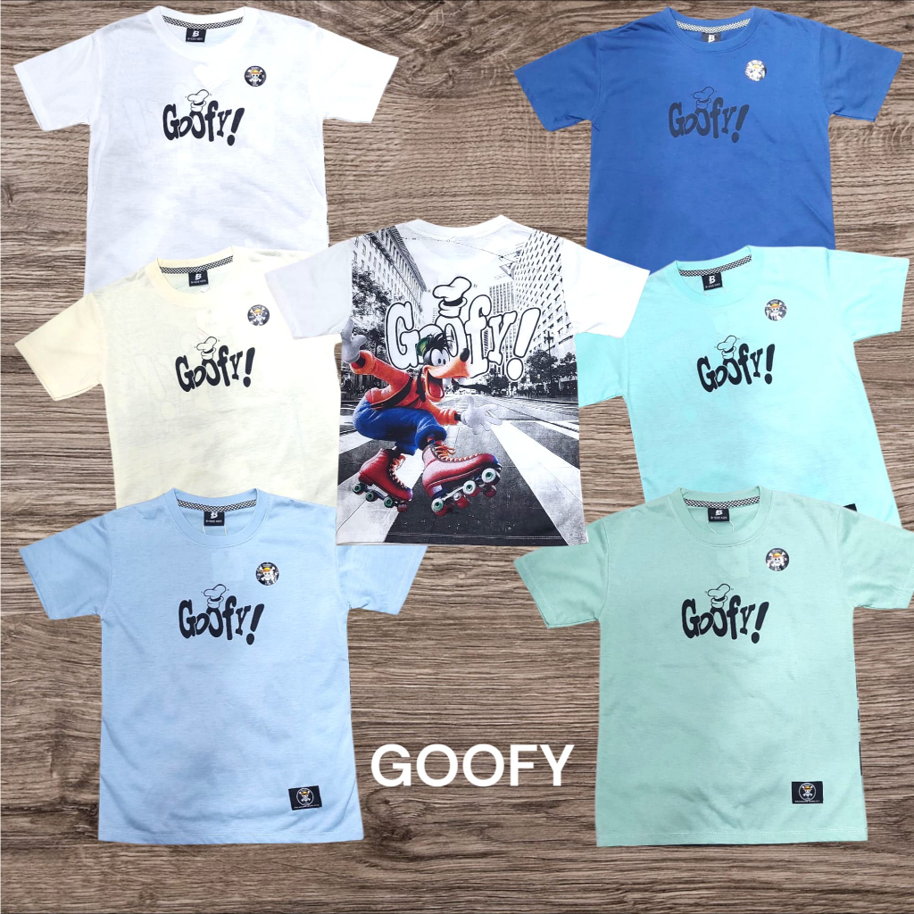 Kaos Anak Anak Goofy/ Kaos Anak Laki Laki 7tahun - 11tahun/ Pakaian Anak Laki Laki  / Tangan pendek