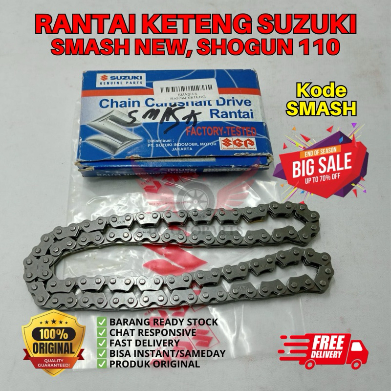 SMASH RANTAI KETENG SMASH ORIGINAL SUZUKI, RANTAI KETENG ORIGINAL SUZUKI SMASH NEW, RANTAI KETENG OR