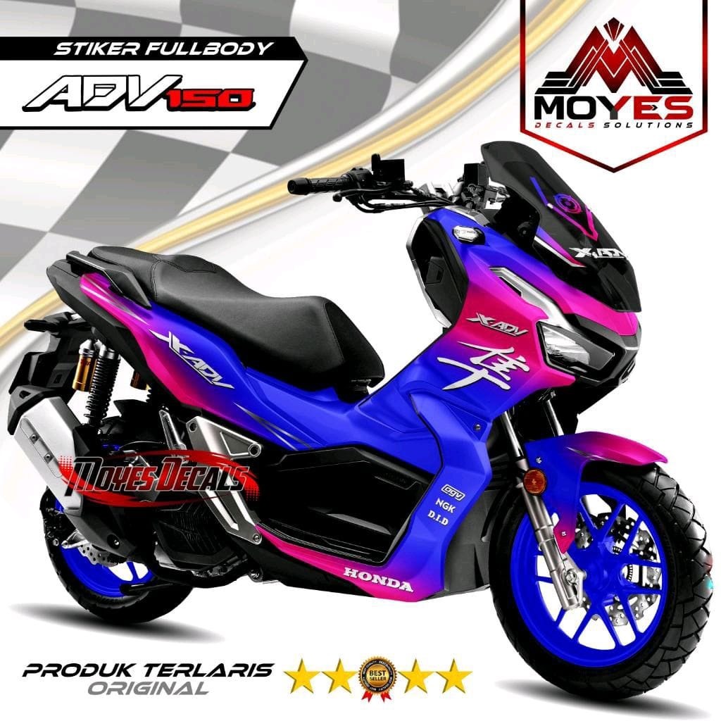Decal ADV150 Fullbody - Stiker ADV 150 Motif Bunglon AD decals