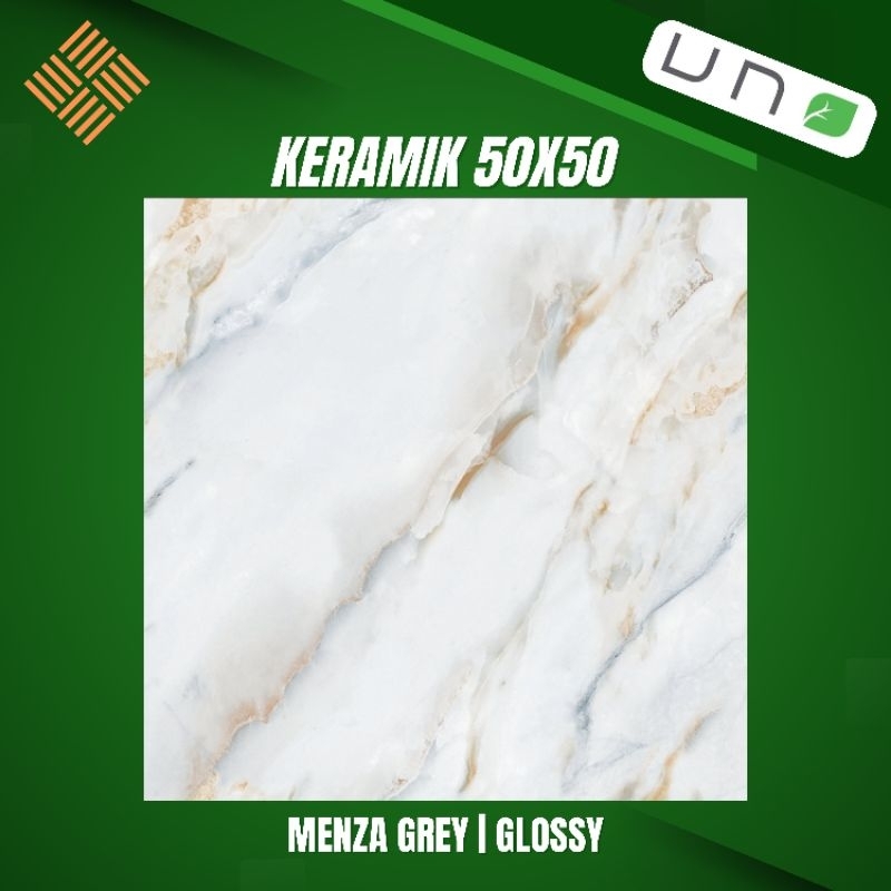 KERAMIK 50X50 MENZA GREY | GLOSSY | UNO