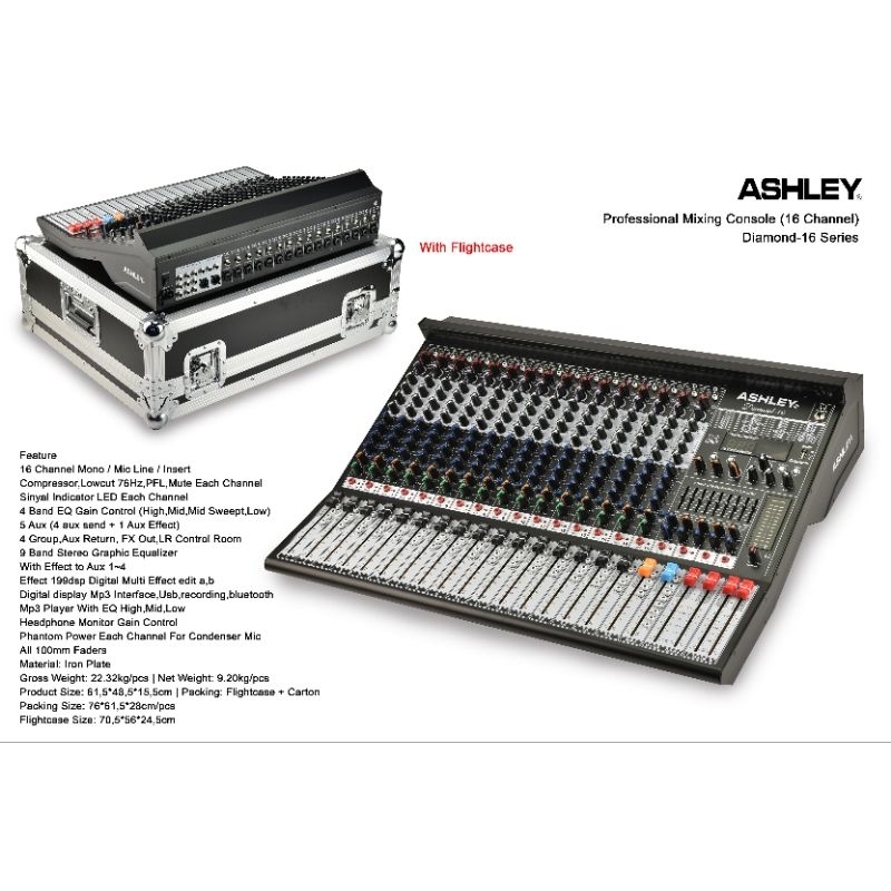 ashley mixer 16CH DIAMOND16