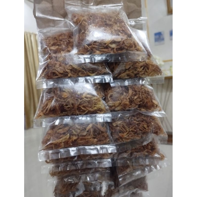 

Bawang goreng asli tanpa campuran kemasan renceng