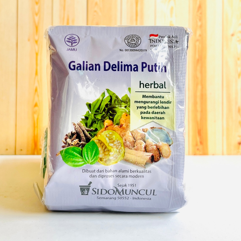 

Jamu Galian Delima Putih Sidomuncul isi 10 Sachet - Jamu Keputihan Sidomuncul