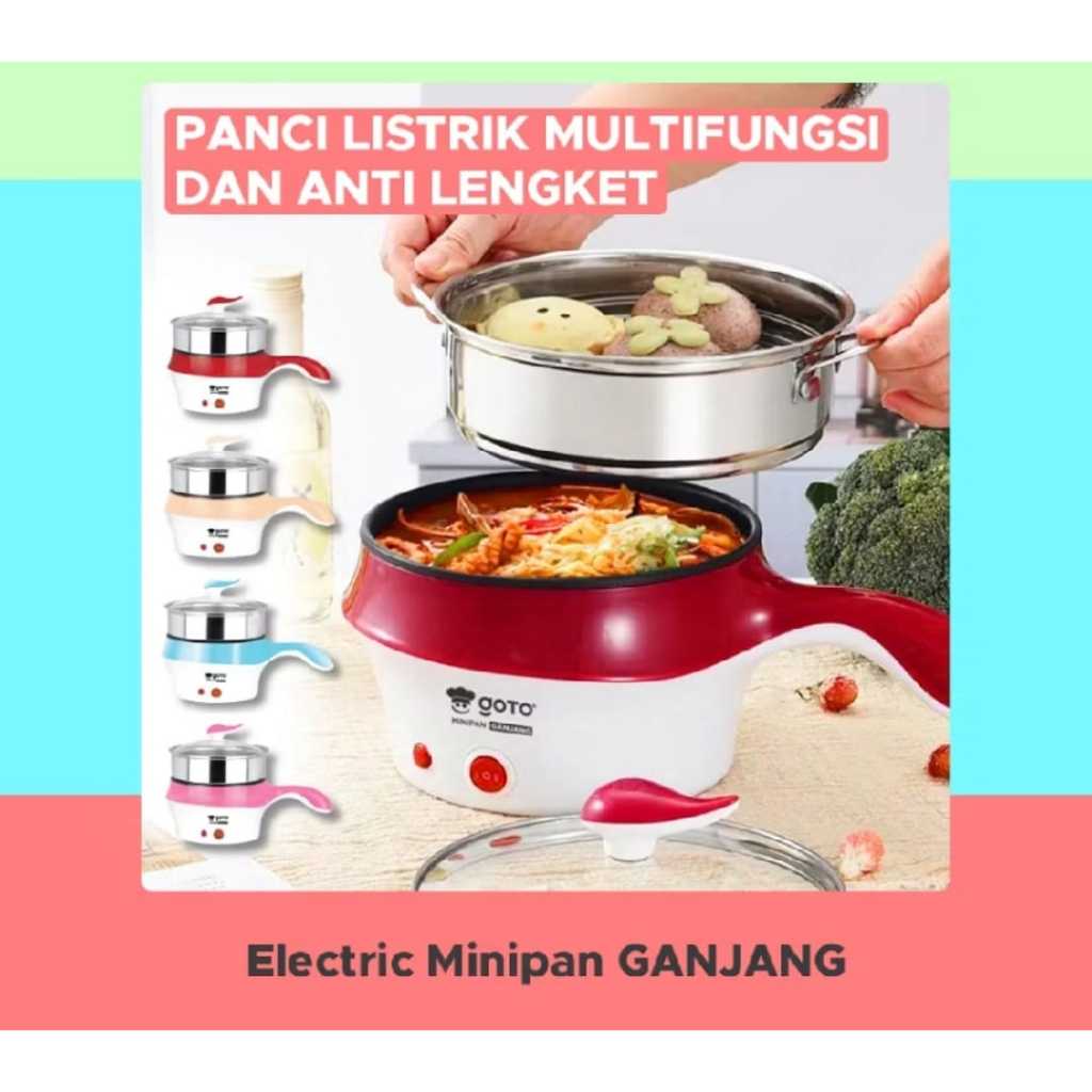Goto Ganjang Panci Listrik Elektrik Fry Pan Serbaguna Portable