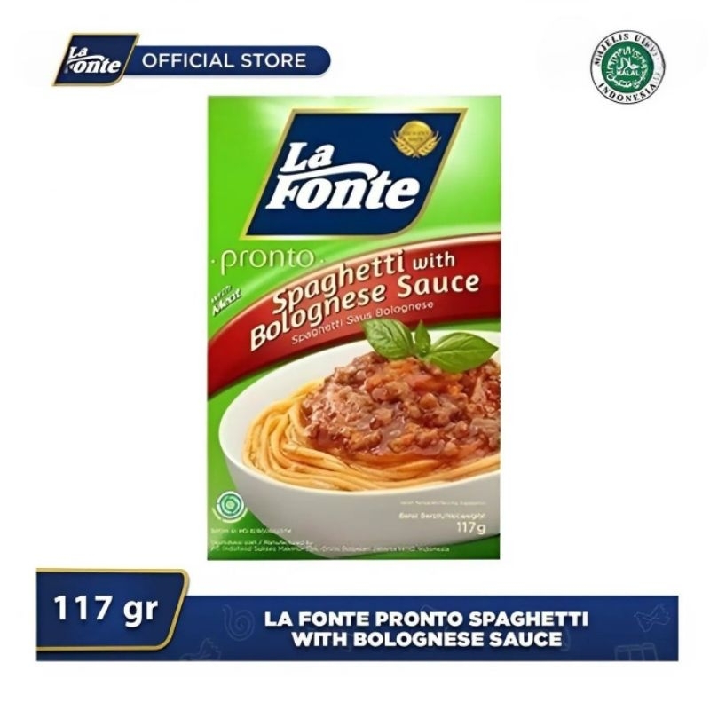 

La Fonte Spageti Instan Saus Bolognese 117G