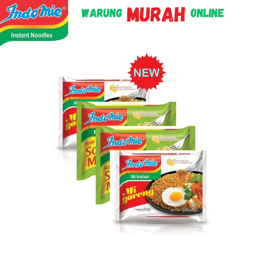 

Paket Mie Instan Indomie Goreng [2 Pcs] + Indomie Rebus [2 Pcs] bebas milih