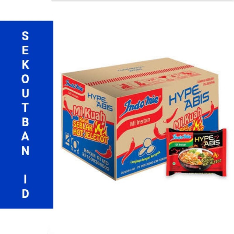 

Indomie Kuah Seblak Jeletot Dus/Kartonan isi 40pcs