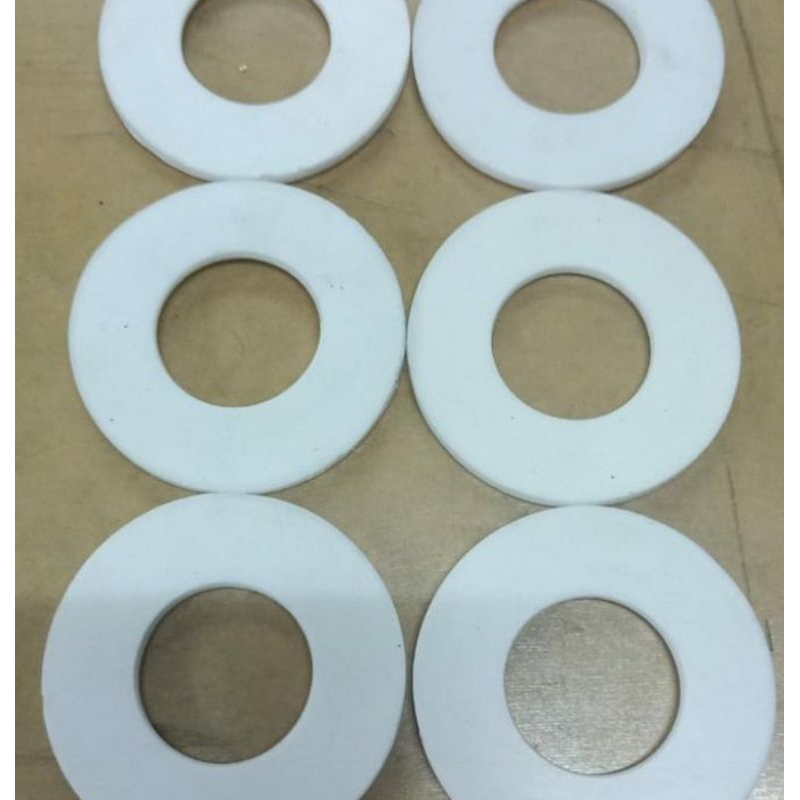 packing gasket ptfe dia luar 12,5mm x 15,5mm tebal 5mm ( gasket teflon )