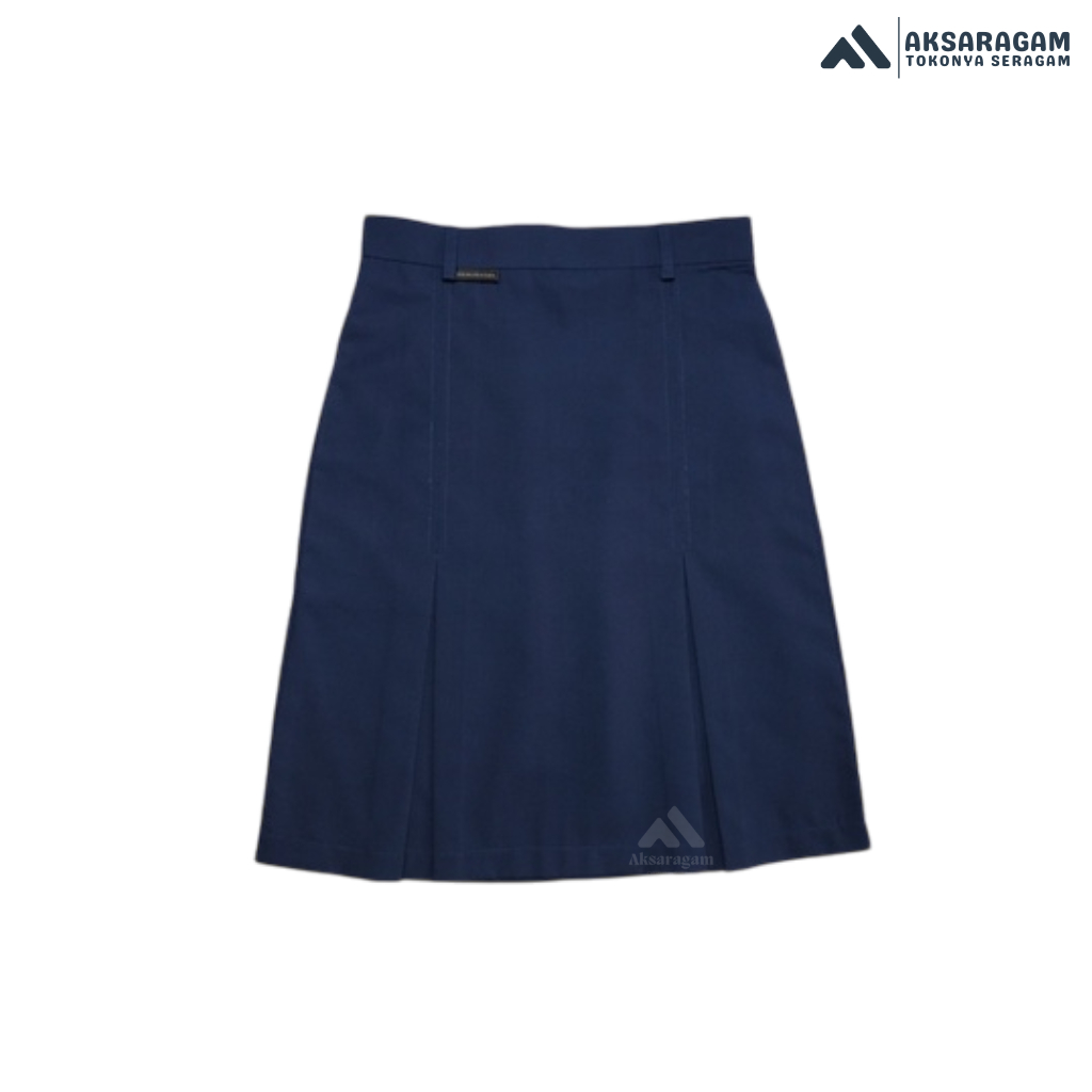 Aksaragam - Rok Span Pendek SMP - Rok Sekolah SMP Biru Span Pendek