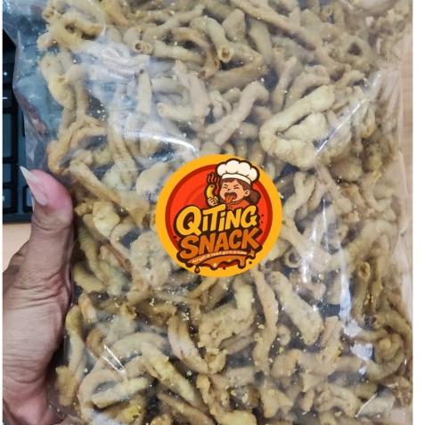 

USUS AYAM KRISPY ORIGINAL / KERIPIK USUS AYAM KRISPY ORIGINAL KEMASAN 500 GR - QITING SNACK
