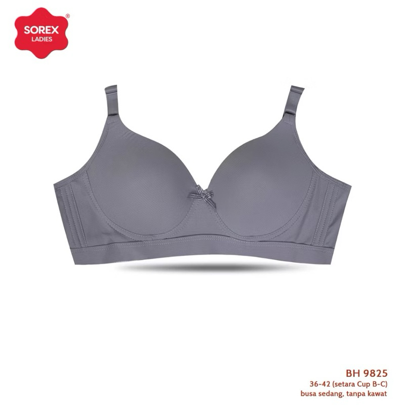 Bra Sorex Ladies | Bra Sorex Tanpa Kawat | Bra Sorex Busa Sedang Kait 3 | Bra Sorex art 9825