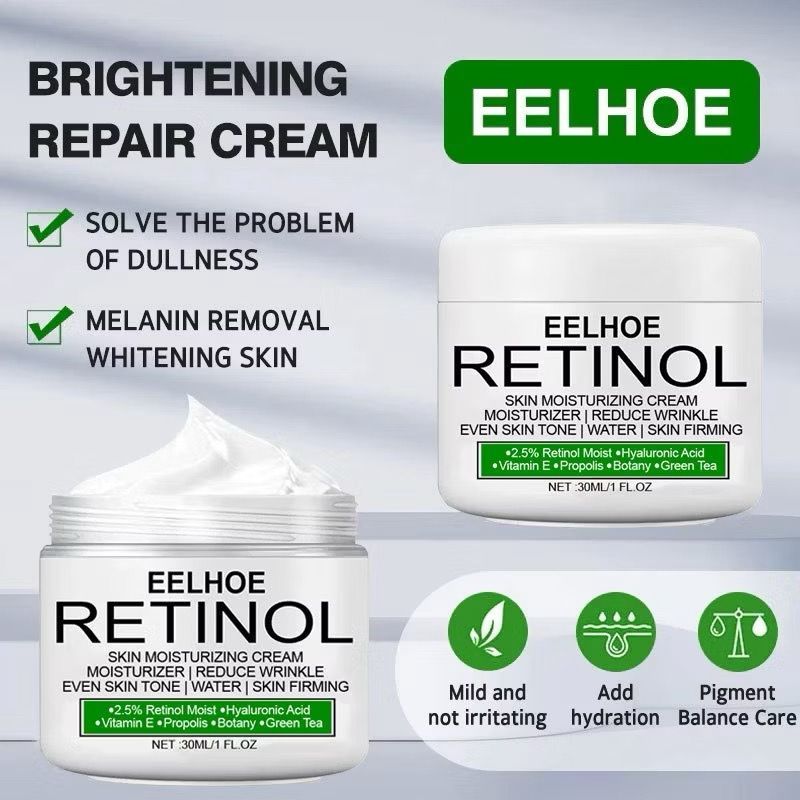 Eelhoe Retinol Cream Moisturizer Krim Pencerah Kulit & Melembabkan Kulit / Eelhoe Krim Pemutih Ketia