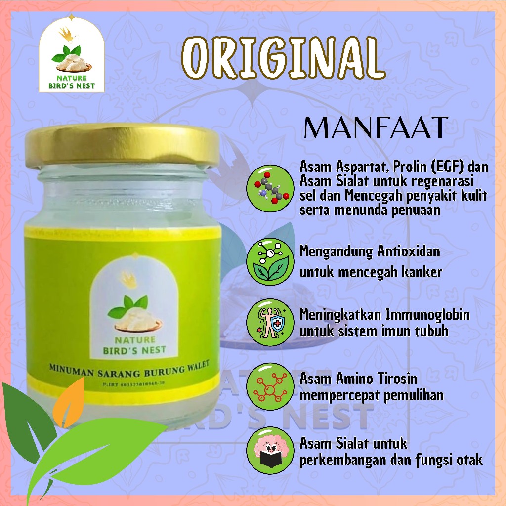 

NATURE BIRD'S NEST STAY FIT MINUMAN SARANG BURUNG WALET|VARIAN RASA