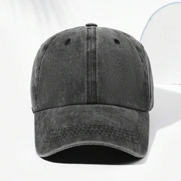 BigBos.-989 Topi Baseball Bahan Washead Polos Fashion Sport Gaya Trendy Unisex