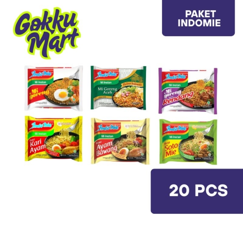 

Indomie Paket Hemat 20 Pcs | Mi Instan Aneka Rasa