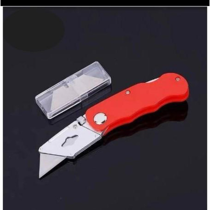 

CUTTER LIPAT FOLDABLE PISAU CUTTER 5 Pcs KNIFE REFIL