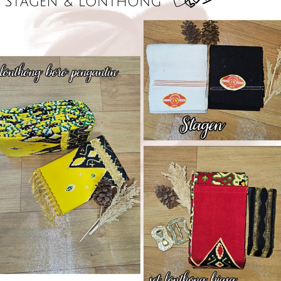 lonthong beskap lonthong pengantin stagen kebaya stagen 5m stagen pria stagen wanita