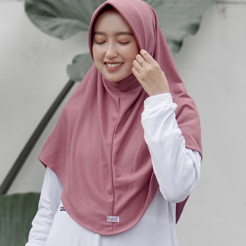 Rahil Hijab  New Najwa Pad PE Jilbab Instan KaosHijabKhimarBergo syariKerudung Instan Pad