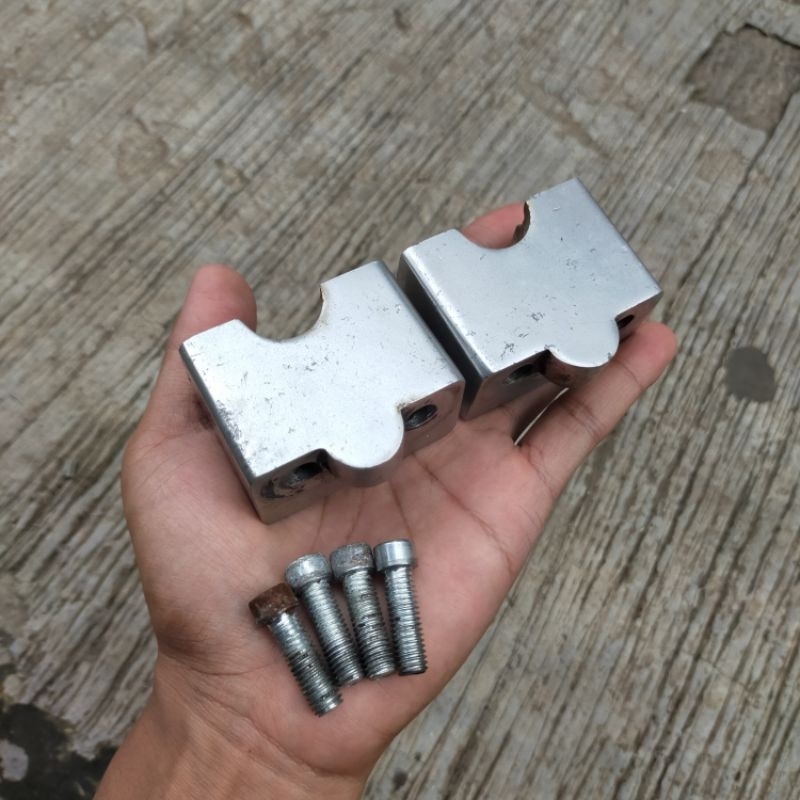 Dudukan Peninggi Stir Kotak Persis AHRS PNP Stang Stir Motor Biasa N max PCX CB GL MP Tiger RX King 