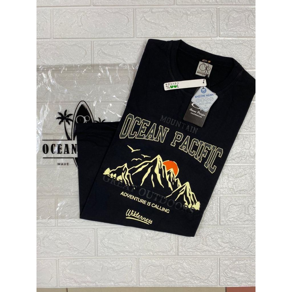 OCEAN PACIFIC ORIGINAL - KAOS OP - T-SHIRT OP (03MTY87360) Kaos Oblong Pria Lengan Pendek
