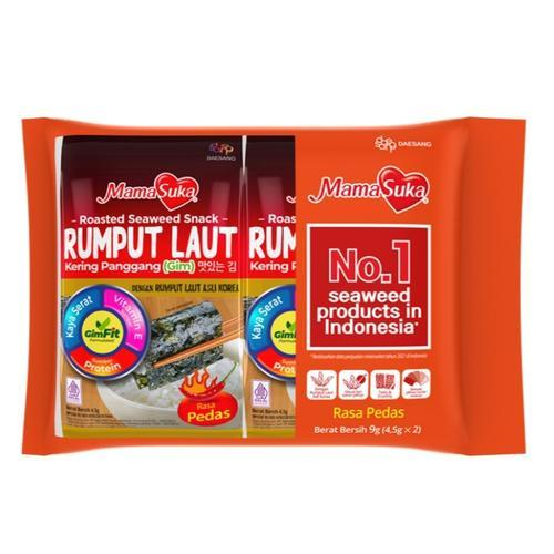 

Mamasuka Rumput Laut Panggang Rasa Pedas Isi 2 x 4,5gr